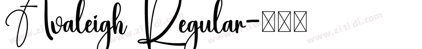 Avaleigh Regular字体转换